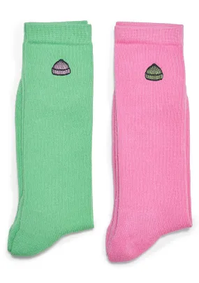 2 Pack Socks Bubblegum Jade