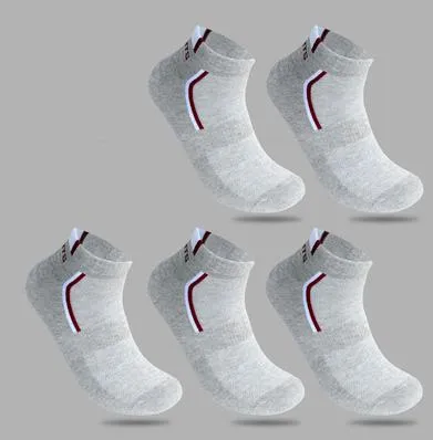 5 Pairs Per Lot Men's Stretchy Shaping Short Socks Suit for All Season