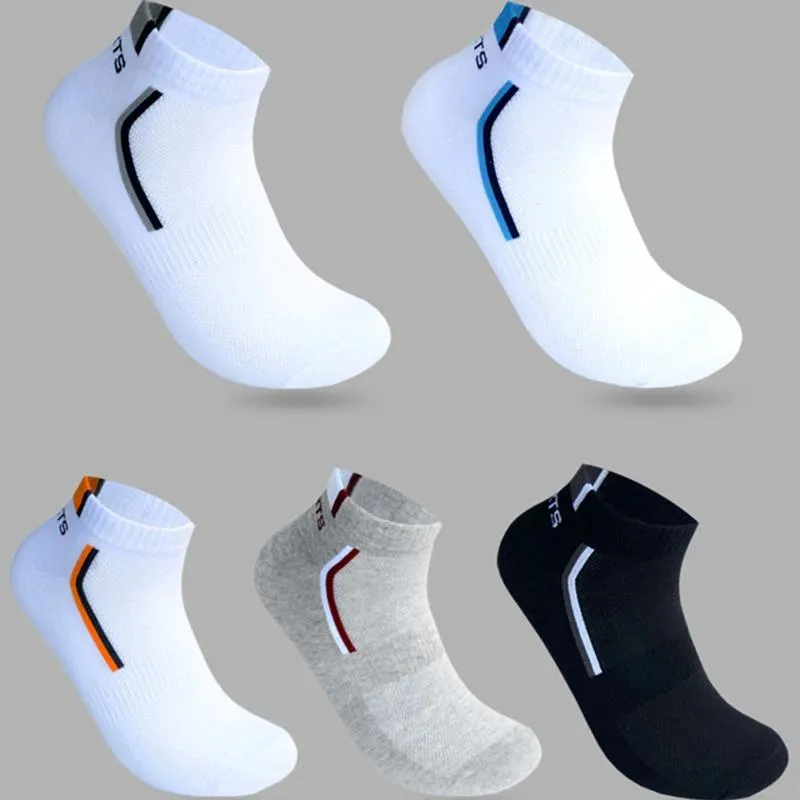 5 Pairs Per Lot Men's Stretchy Shaping Short Socks Suit for All Season