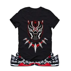 Air Jordan 4 Tattoos Black T (PANTHER MASK)