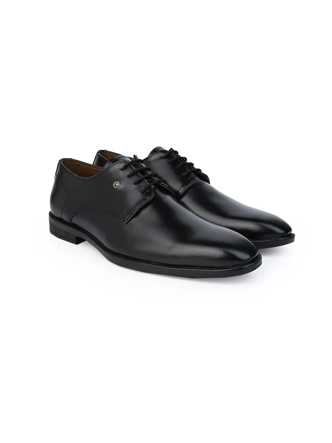 Alberto Torresi Black Laceup formal Shoes