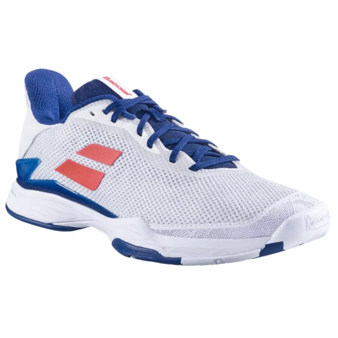 Babolat Jet Tere All Court Men Tennis Shoes - White/Estate Blue