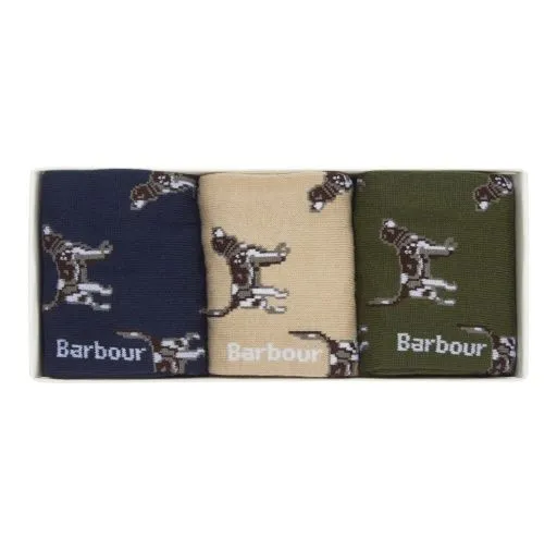 Barbour Pointer Dog Socks  - Gift Boxed