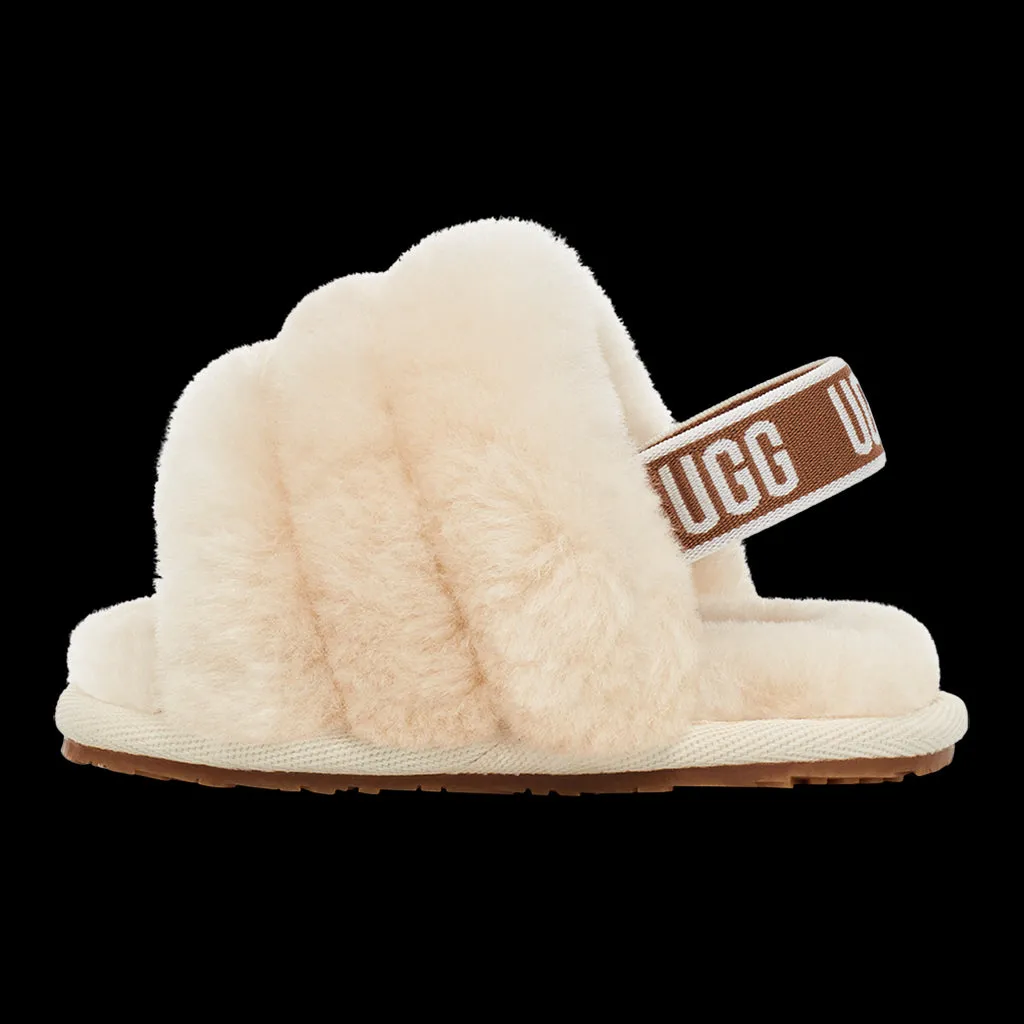 Beige Fluff Yeah Strap Slide