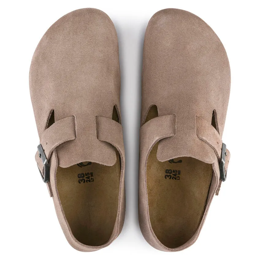 'Birkenstock' Women's London Suede Leather Shoe - Taupe