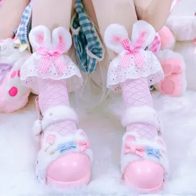 Bunny Bow Socks AD12266