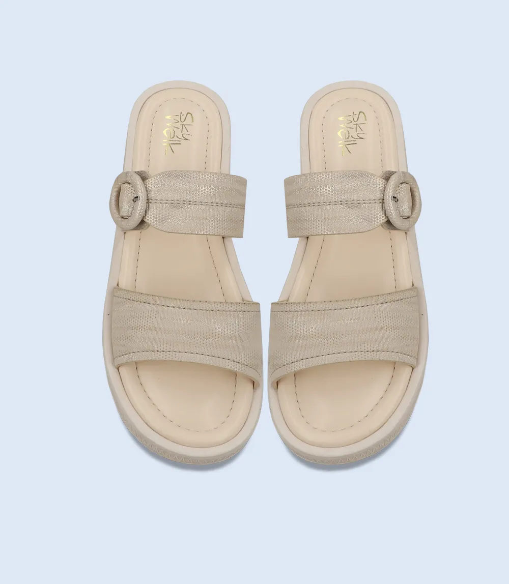 BW9749-GOLDEN-Women Comfort Slipper