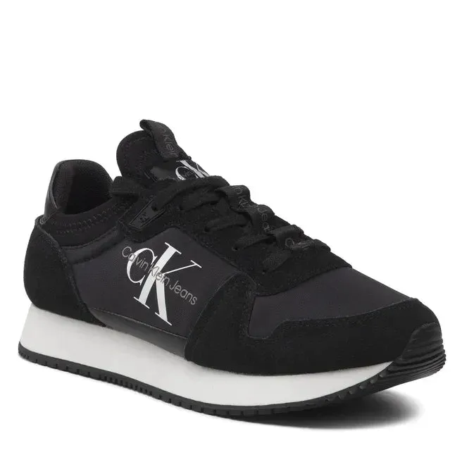 Calvin Klein Jeans Runner Sock Laceup Ny-Lth Wn YW0YW00840-BLKBLK