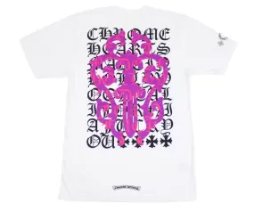 CHROME HEARTS EYE CHART DAGGER T-SHIRT WHITE