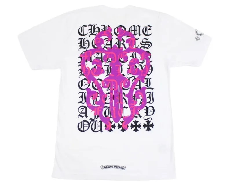 CHROME HEARTS EYE CHART DAGGER T-SHIRT WHITE