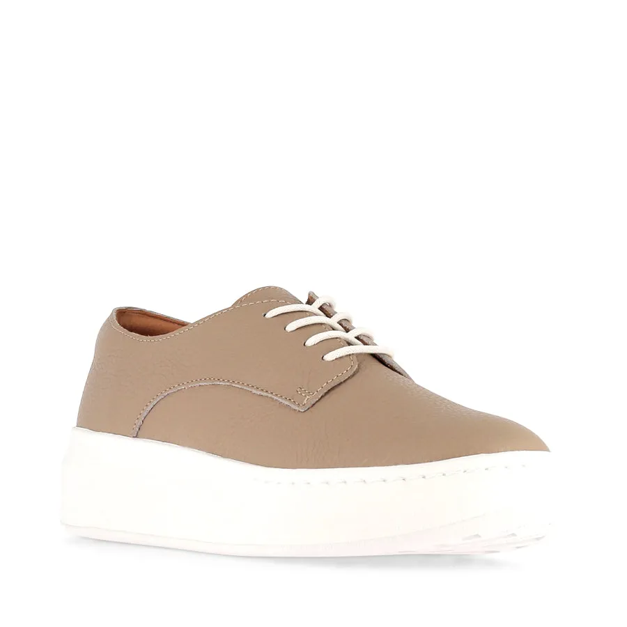 DERBY CITY LACEUP - TAUPE TUMBLE LEATHER