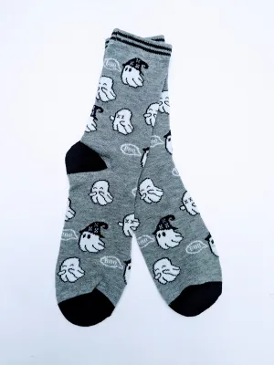 Ghost Boo Crew Socks