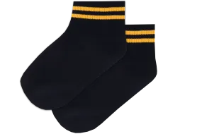 Girls Striped Anklets - Isikhum Navy/Gold