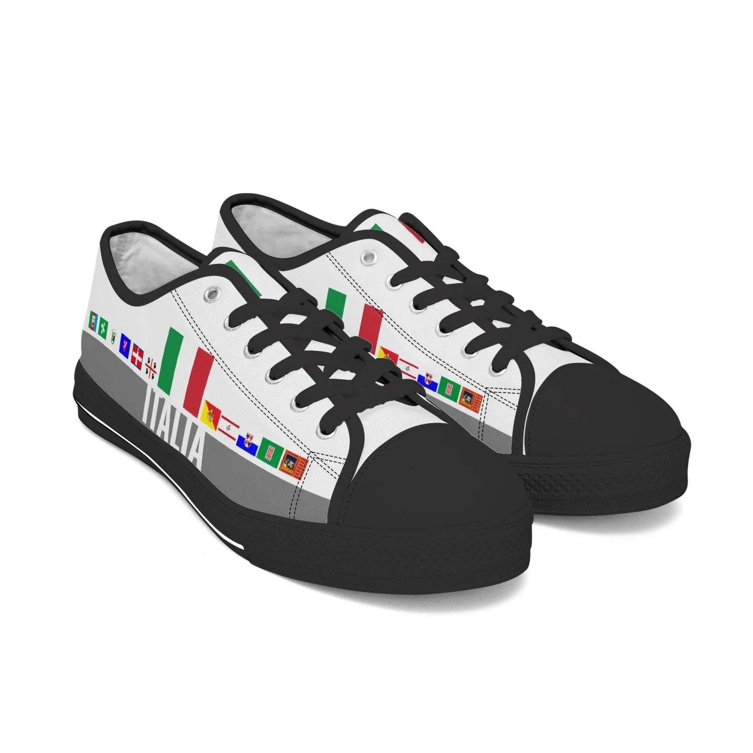 Italy regions white Shoes Low-top V2