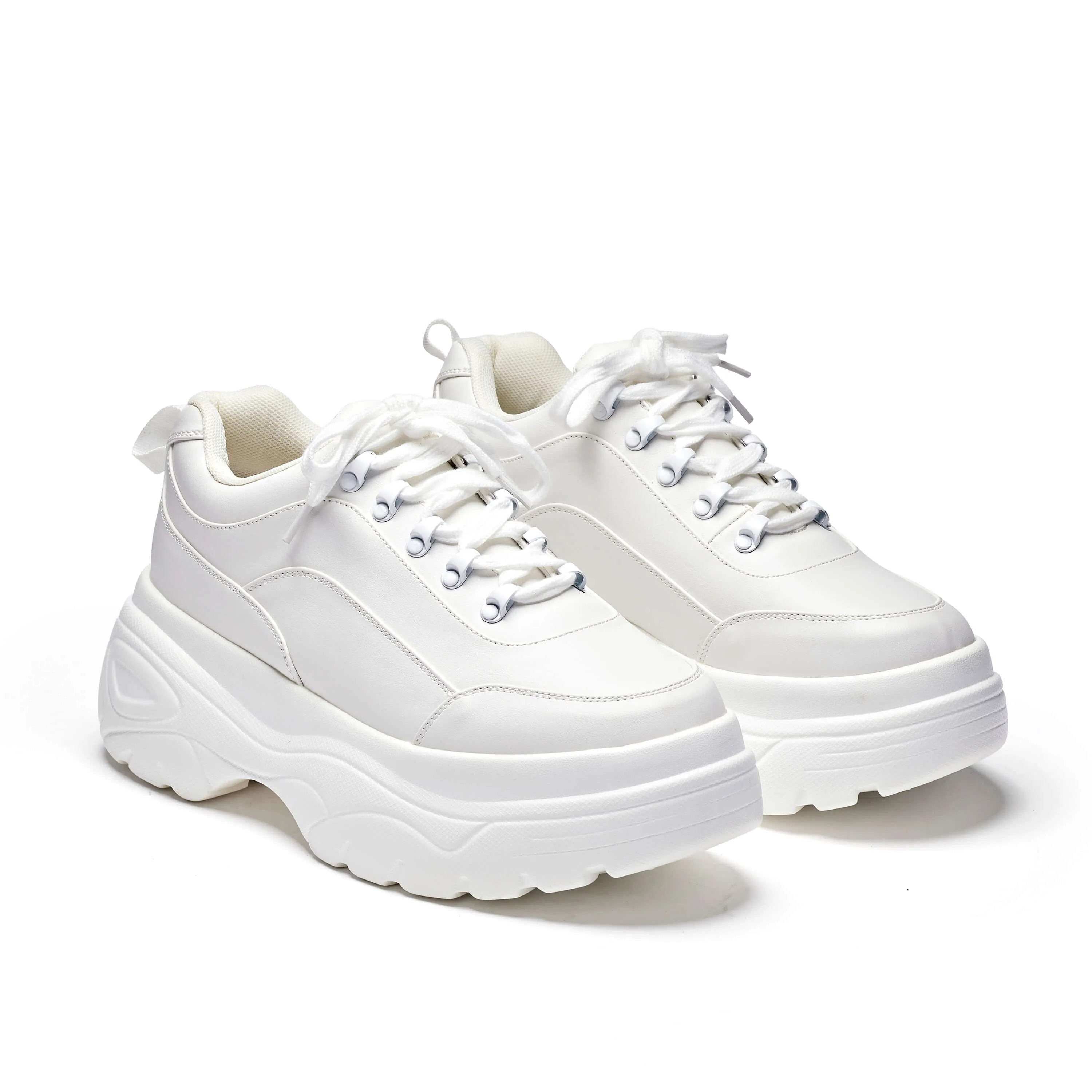 Jennie Striker White Chunky Bubble Trainers