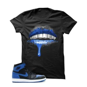 Jordan 1 Og Royal Black T Shirt (Lips)