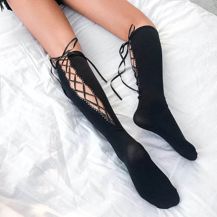 Lace-up Socks AD12039