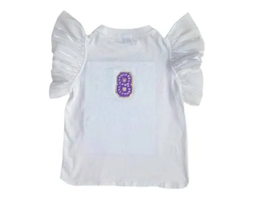 Lola and The Boys Birthday Girl Gem Ruffle Shirt