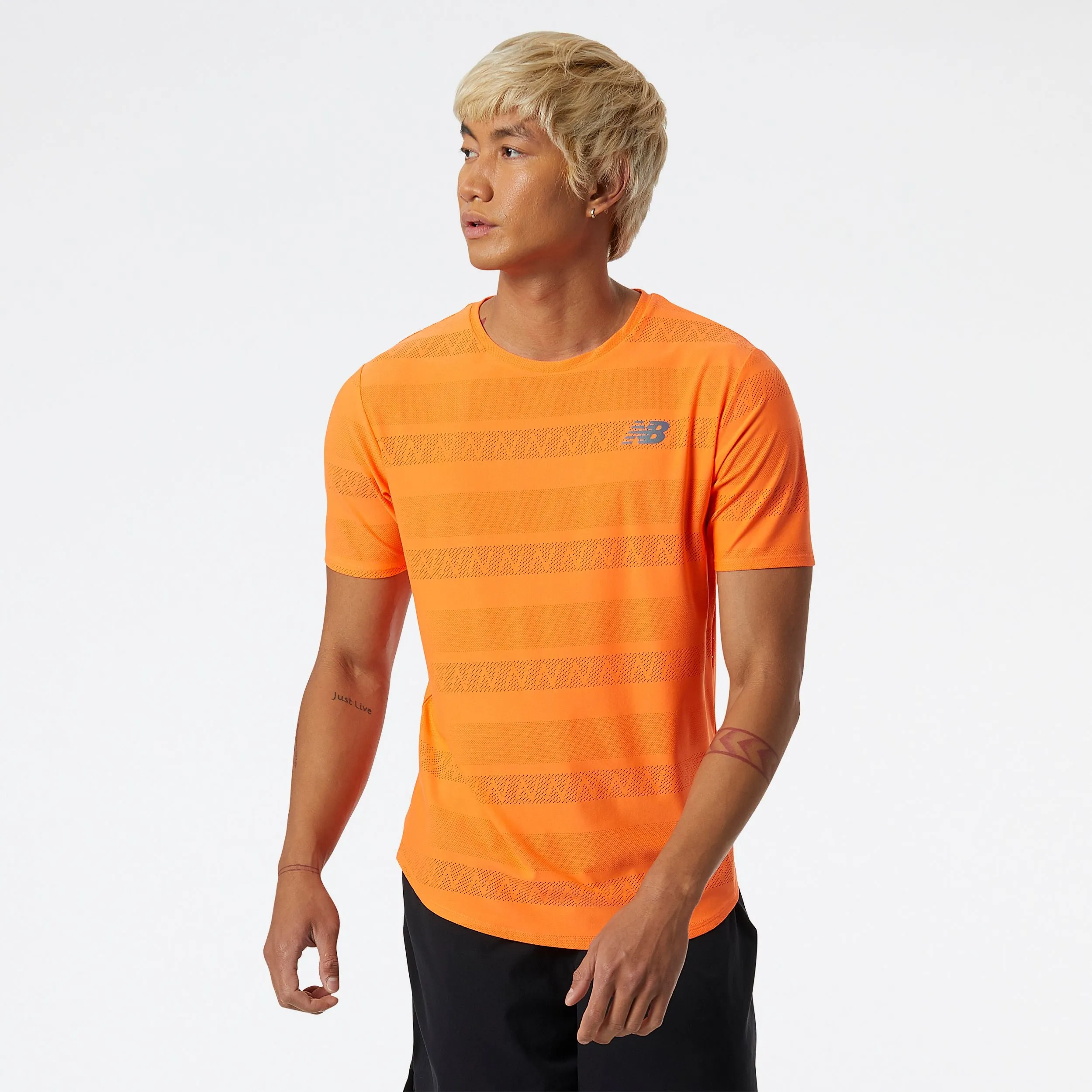 M New Balance Q Speed Jacquard Short Sleeve