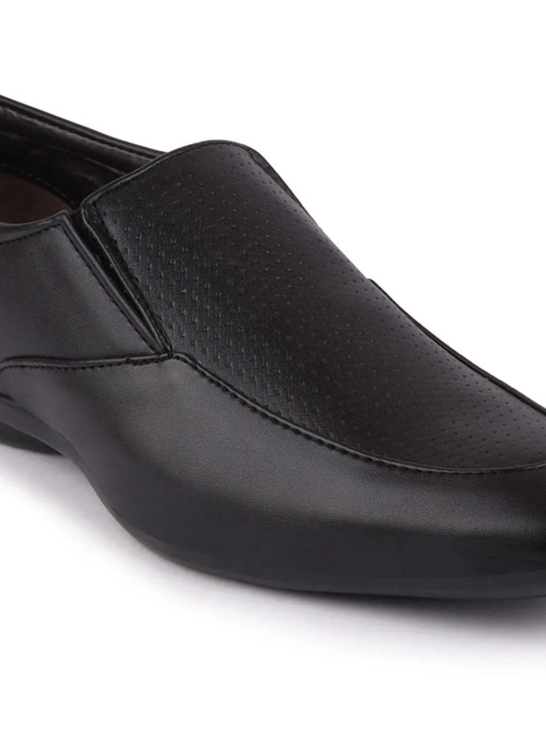 Men Black Formal Slip-On Shoes