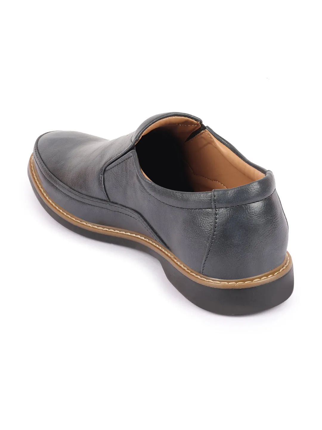 Men Navy Blue Formal Superior Comfort Slip On Shoes