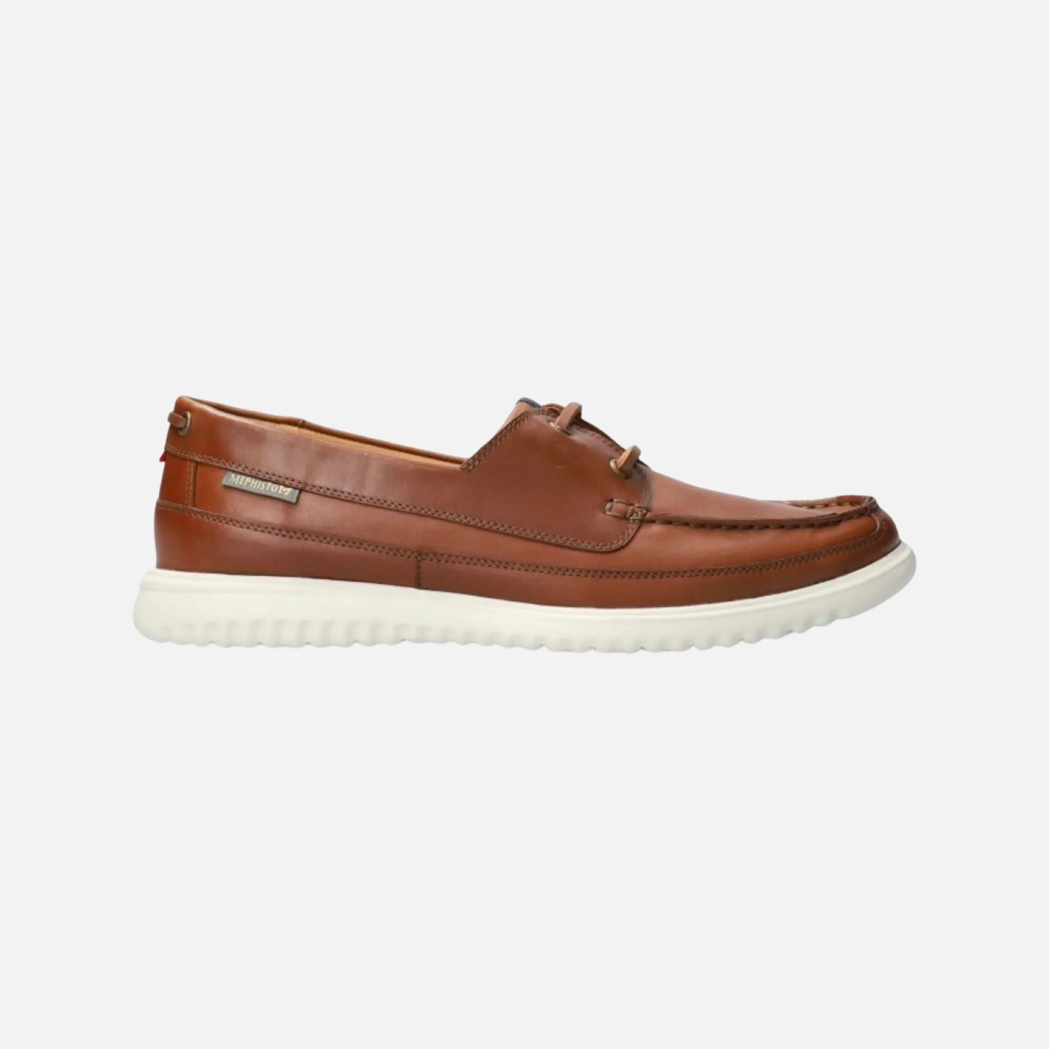 Mens Mephisto Hazelnut Boat Shoe TREVIS