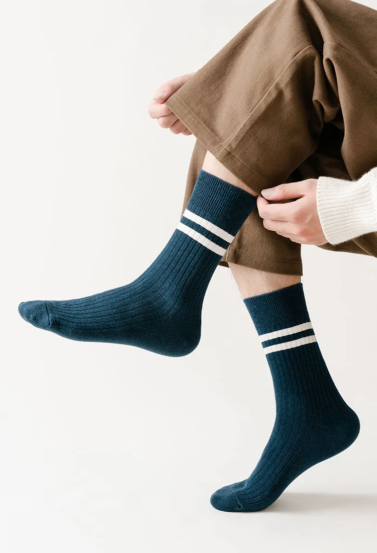 Men's Socks Cotton Autumn New Sports Leisure Breathable Sweat Absorbing Long Socks