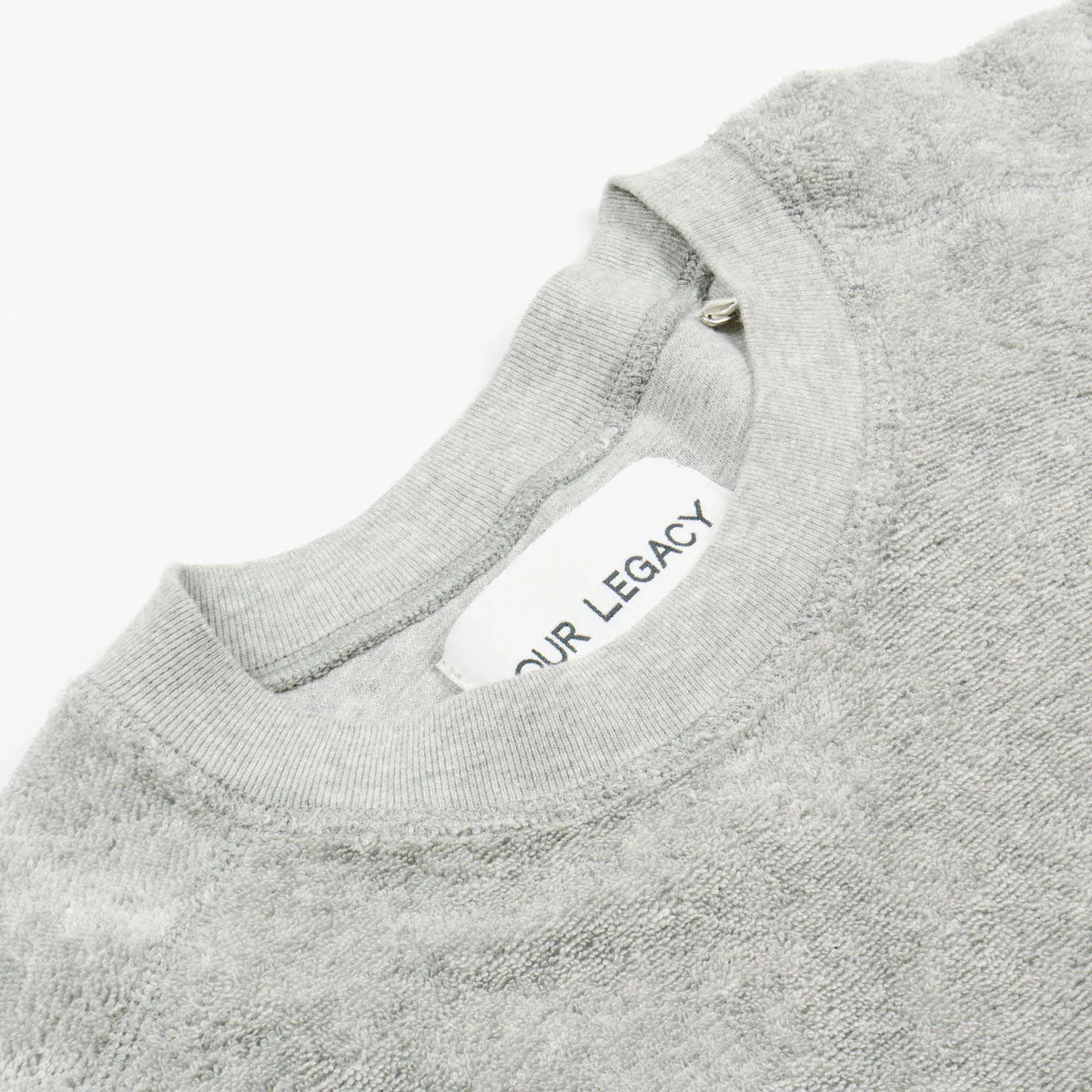 Our Legacy - Footbal Longsleeve Sweatshirt - Grey Melange Light Terry