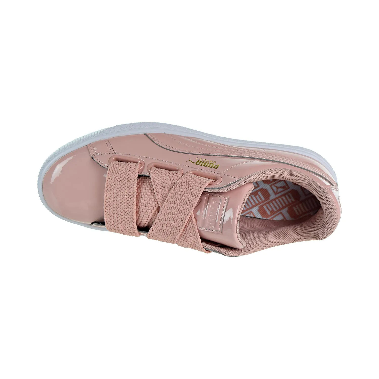 Puma Basket Heart Women's Shoes Peach Beige