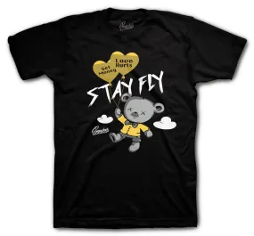 Retro 13 Gold Glitter Shirt - Money Over Love - Black