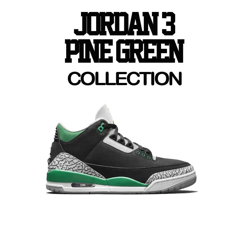 Retro 3 Pine Green Shirt - Killa Season - Black