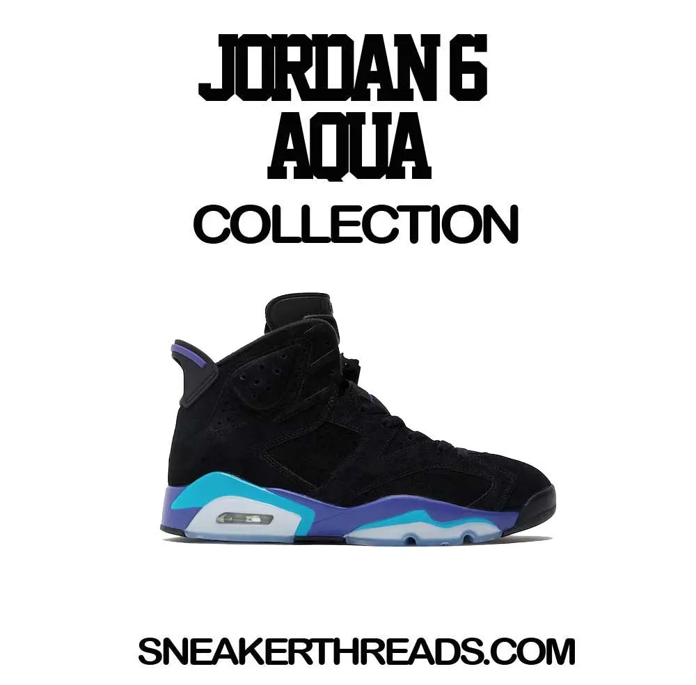 Retro 6 Aqua Shirt -Fresh & Krispy - Black