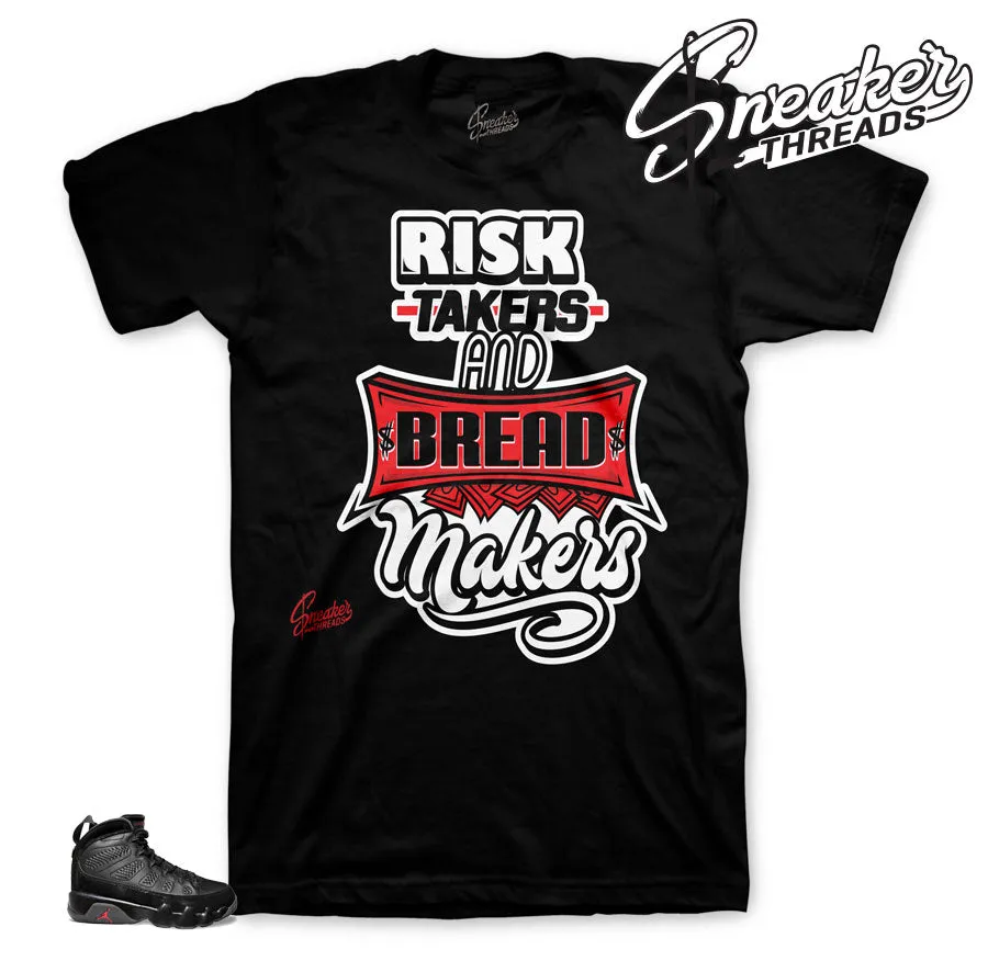 Retro 9 Bred Risk Takers Shirt