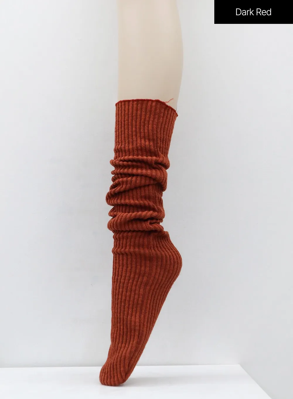 Ribbed Knit Knee Socks OS15