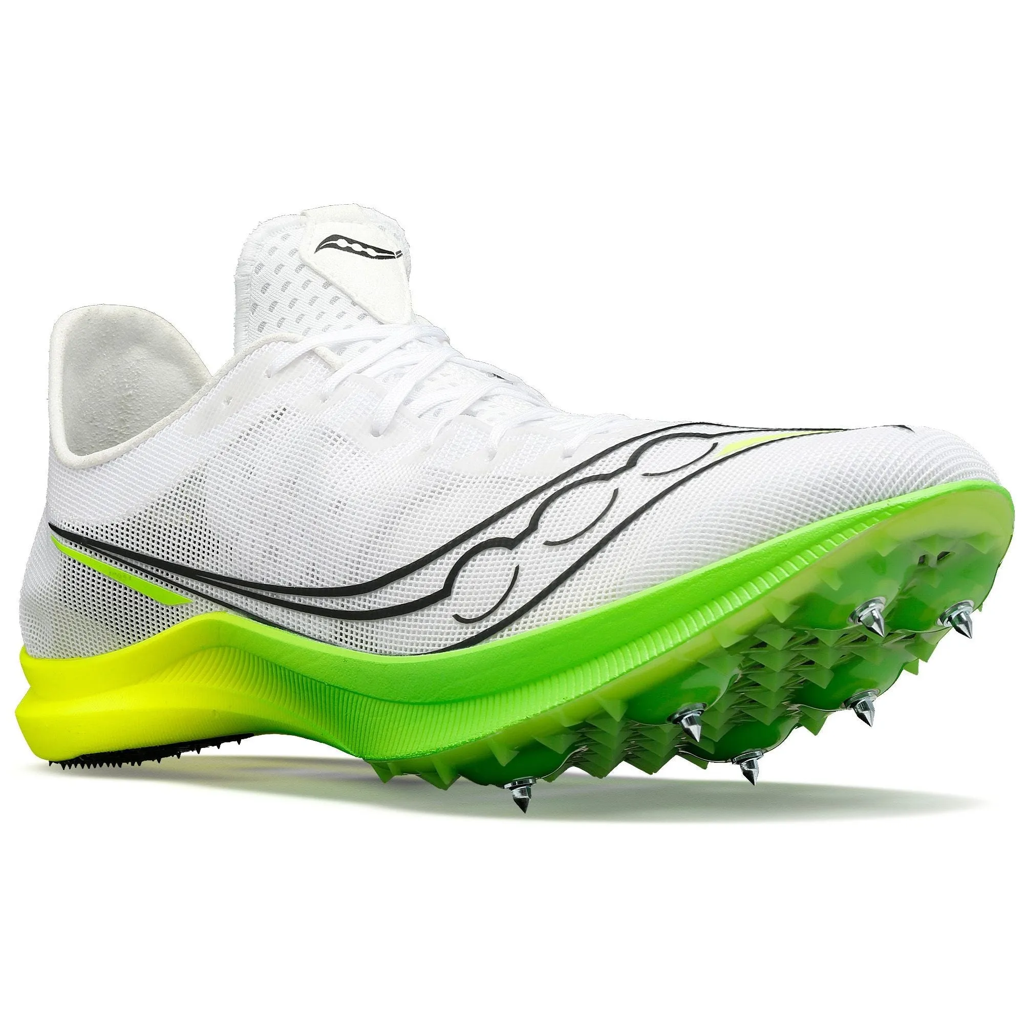 Saucony Endorphin Cheetah Mens Running Spikes - White