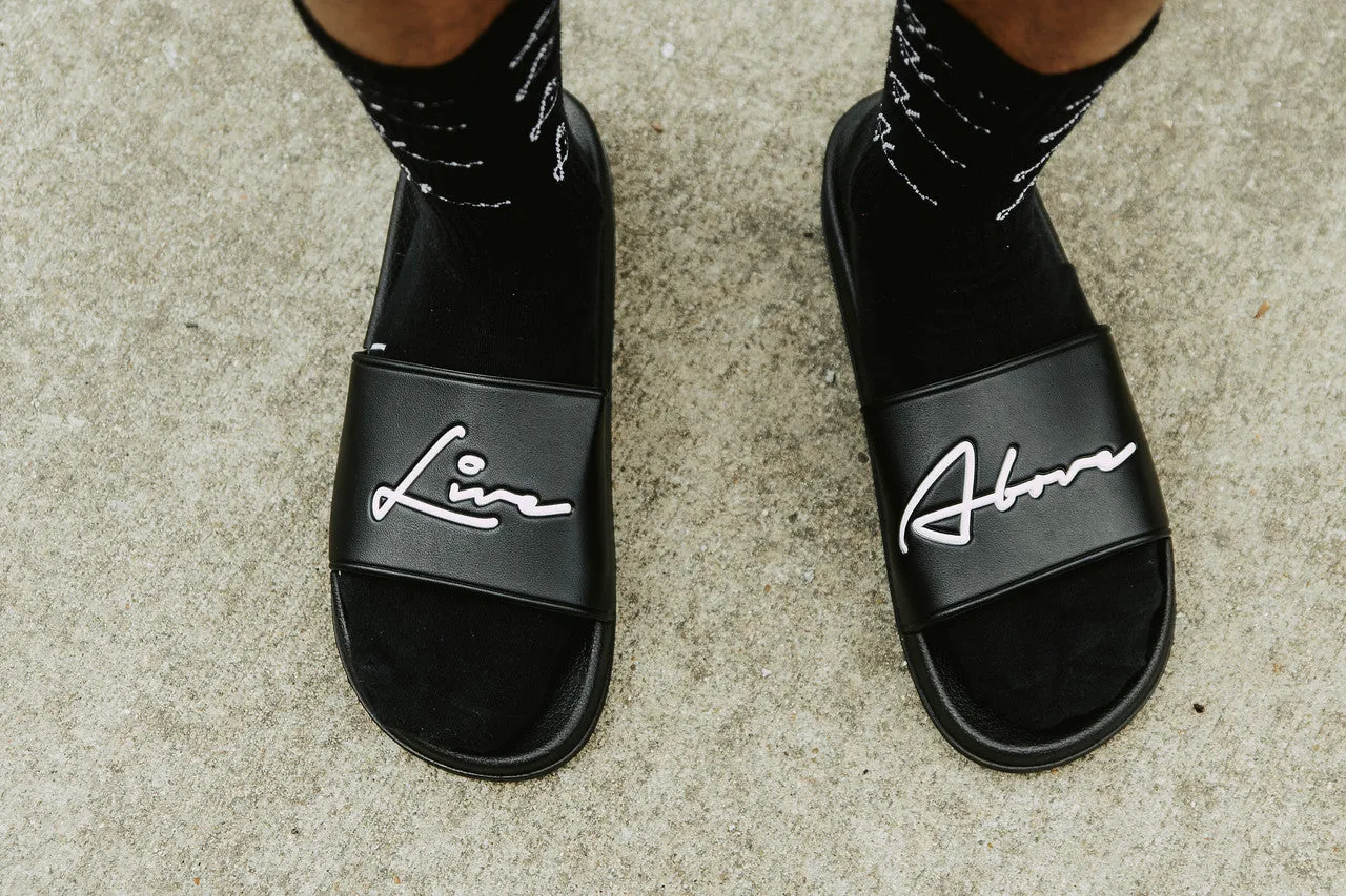 Signature Live Above Slide Sandals - Black