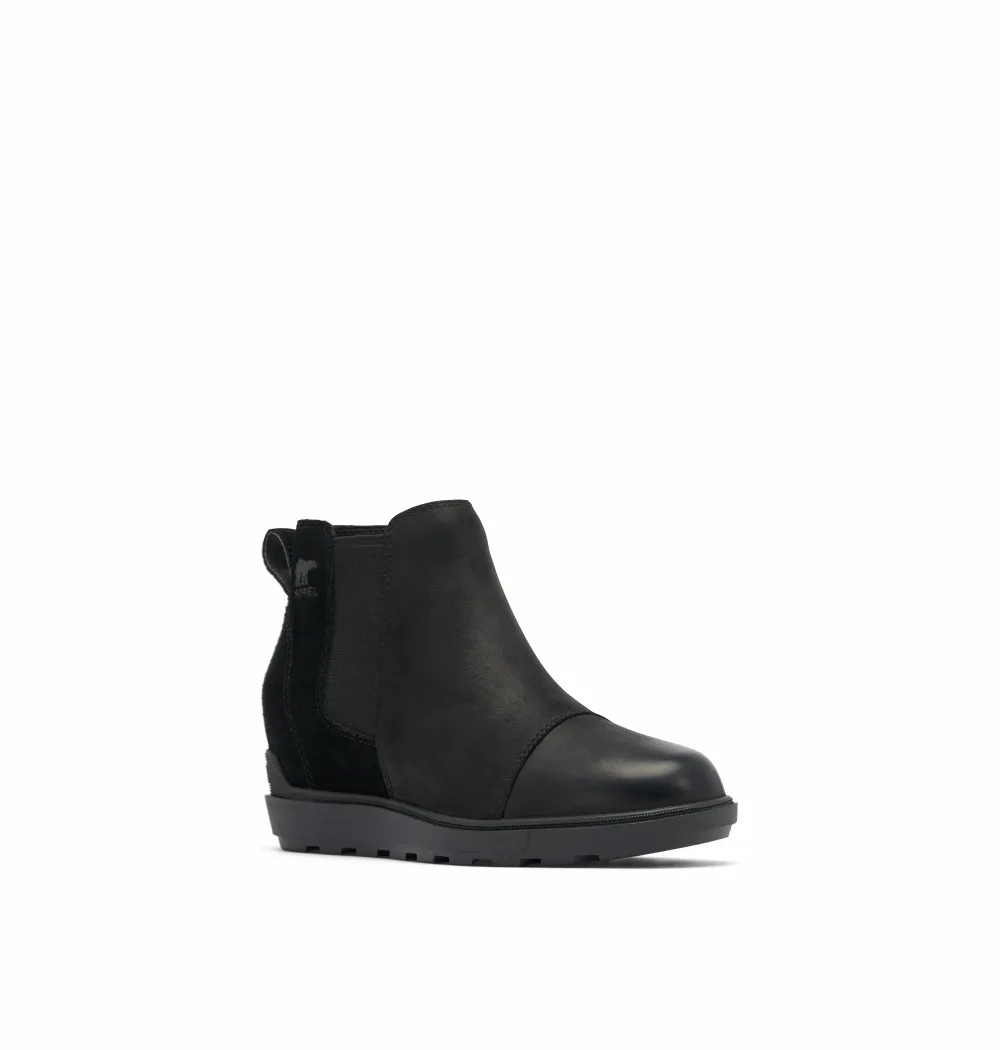 'Sorel' Women's Evie II Chelsea WP Bootie - Black / Sea Salt