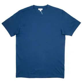 Sunspel - Short Sleeve Riviera Crew Neck T-shirt - Smoke Blue