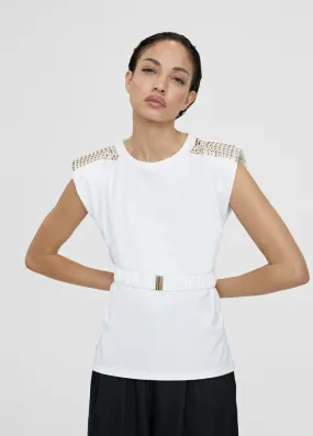 T-SHIRT WITH BELT