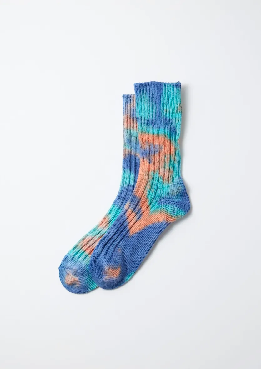 Tie Dye Chunky Ribbed Socks