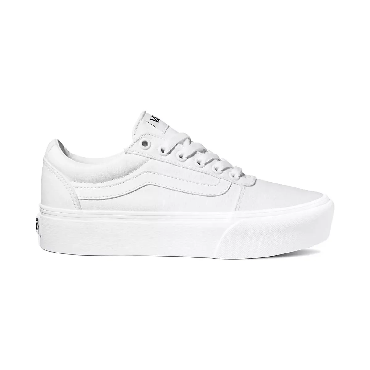 VANS WOMEN'S WARD PLATFORM WHITE SHOES