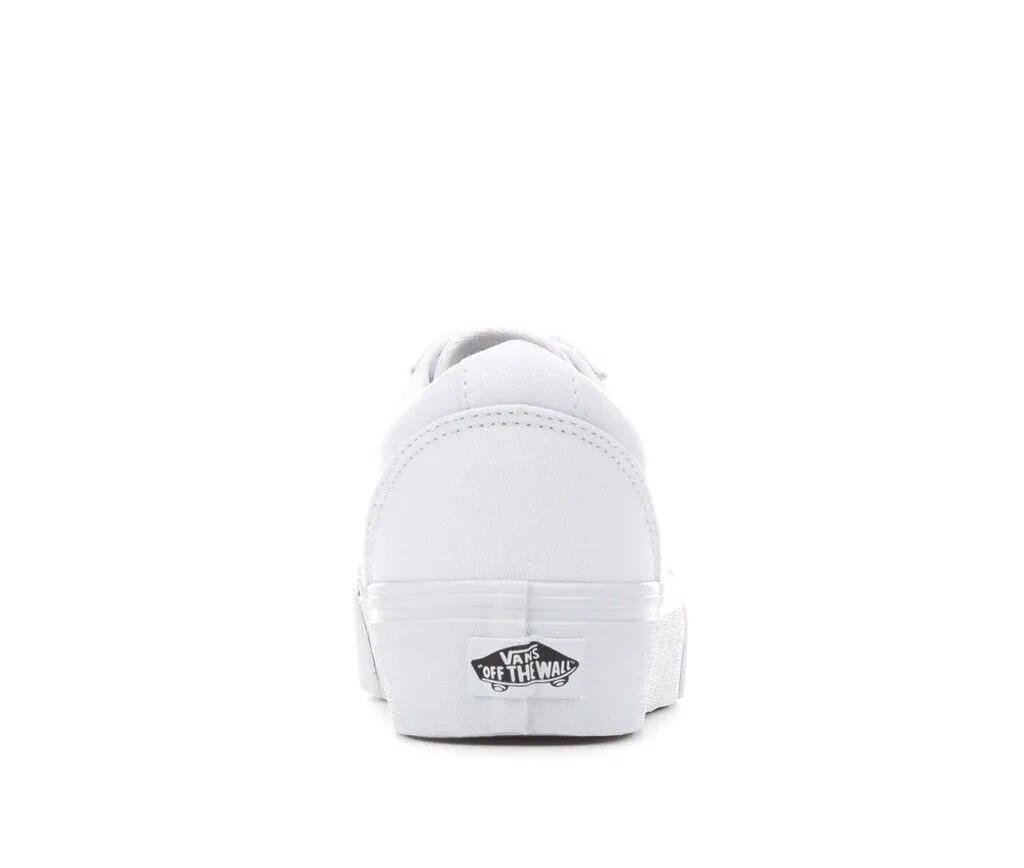 VANS WOMEN'S WARD PLATFORM WHITE SHOES