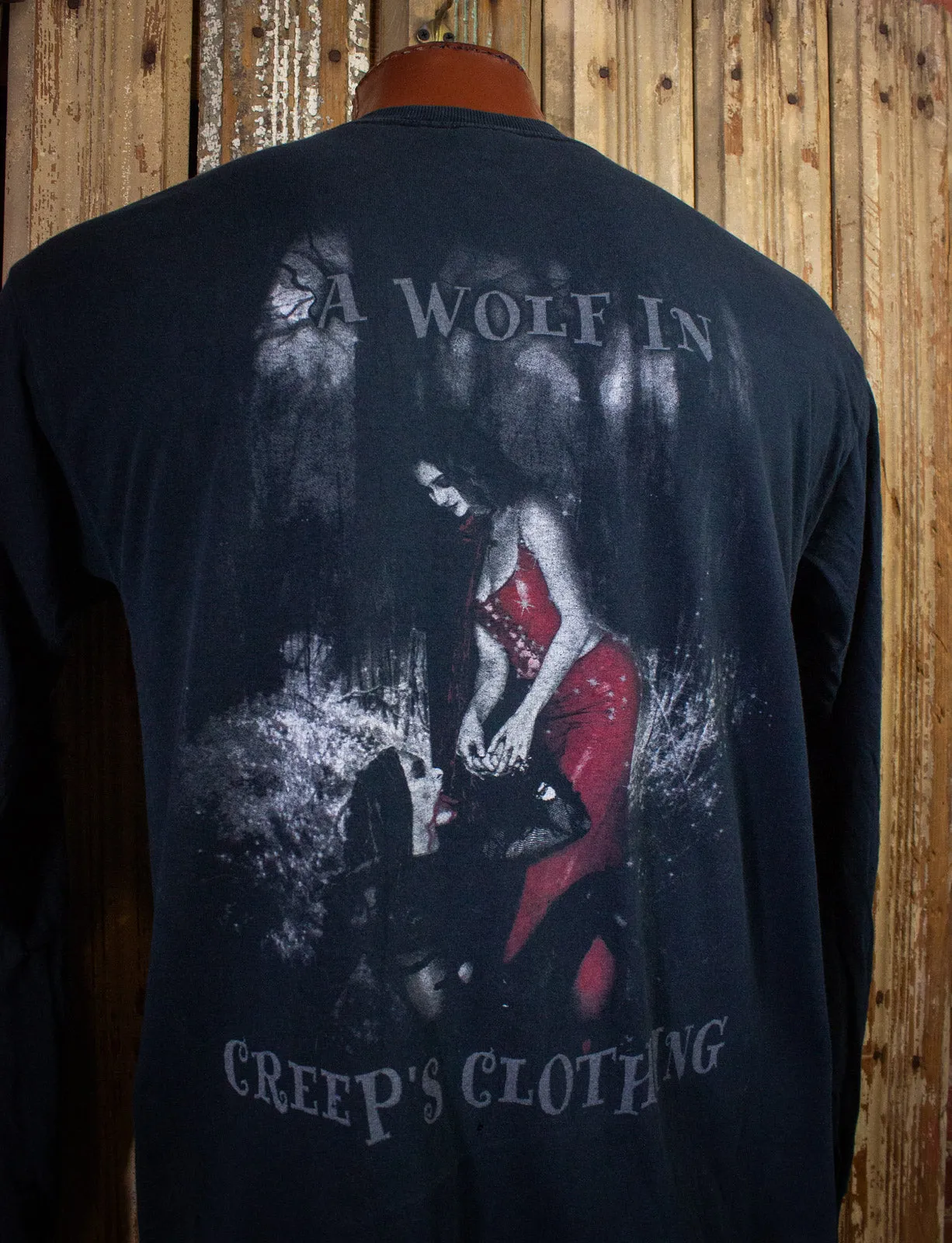 Vintage Cradle of Filth Concert T Shirt Wolf In Creep's Clothing Long Sleeve 2002 Large