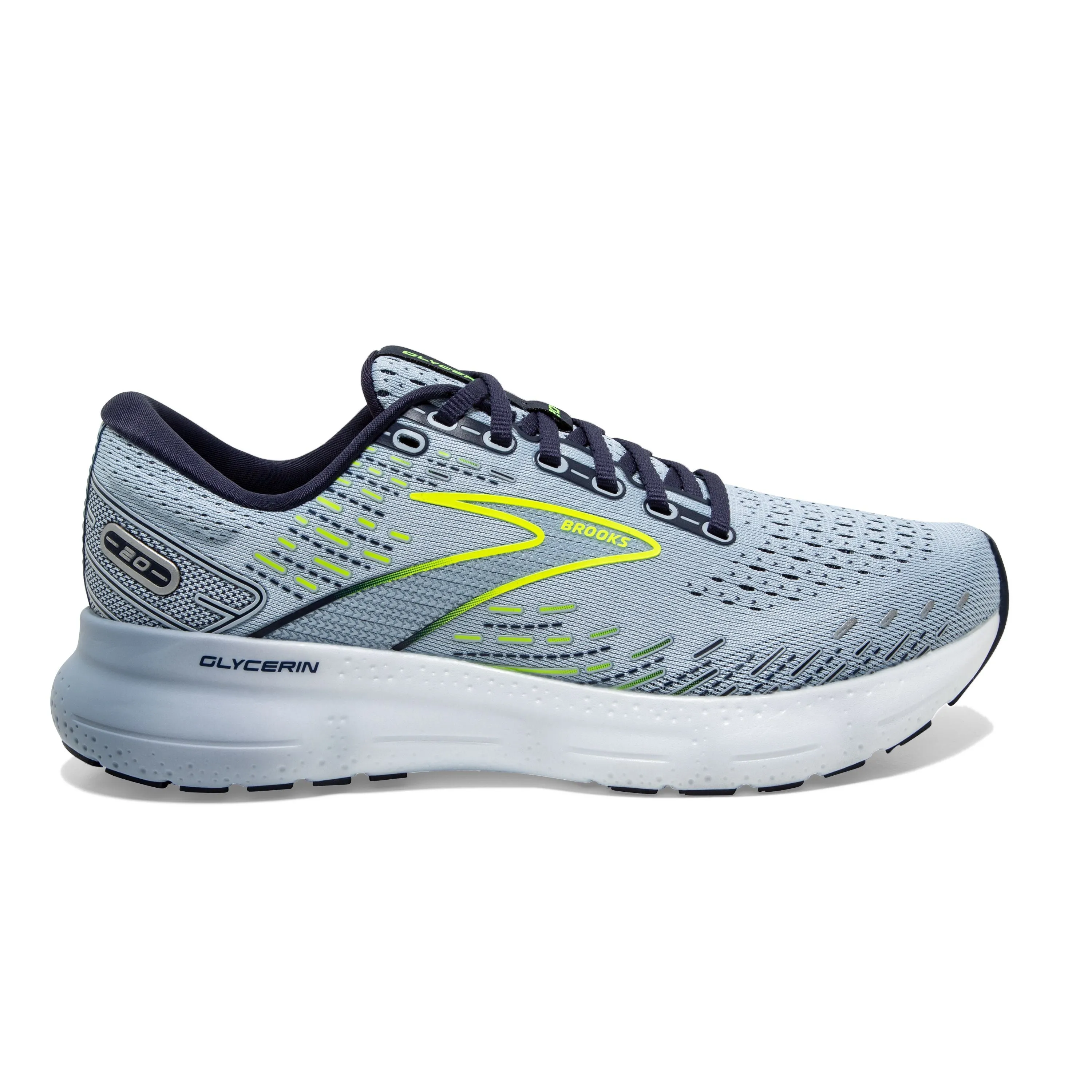 W Brooks Glycerin 20 Light Blue/Peacoat/Nightlife