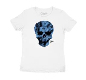 Womens Stealth 5 Shirt - Money Skull - White