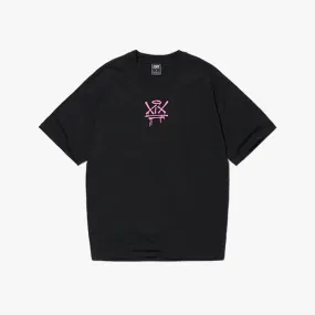 XIX Spray T-Shirt [Black/Hot Pink]