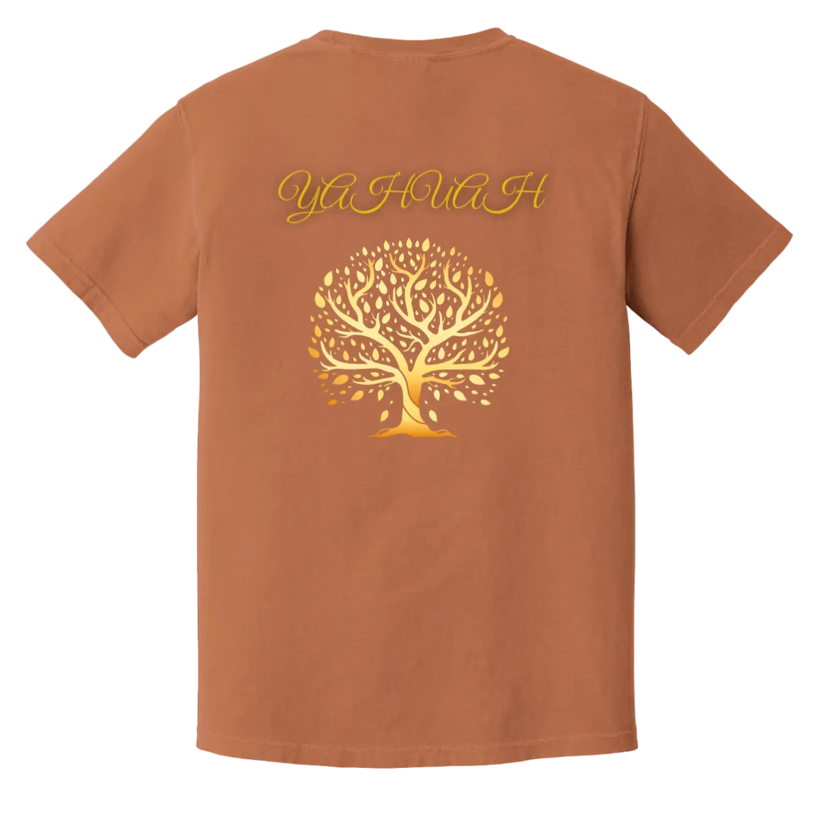 Yahuah-Tree of Life 01 Men's Designer Heavyweight Garment Dyed T-shirt (7 colors)