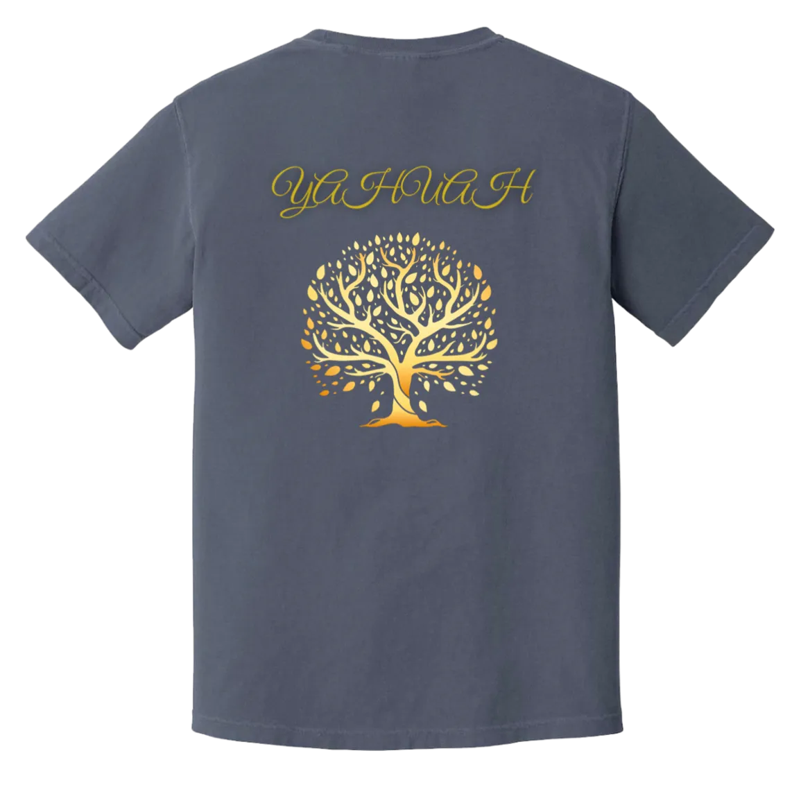 Yahuah-Tree of Life 01 Men's Designer Heavyweight Garment Dyed T-shirt (7 colors)