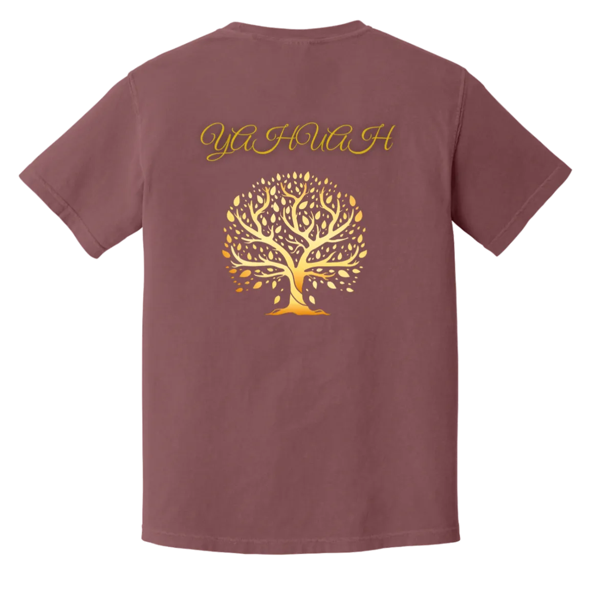 Yahuah-Tree of Life 01 Men's Designer Heavyweight Garment Dyed T-shirt (7 colors)