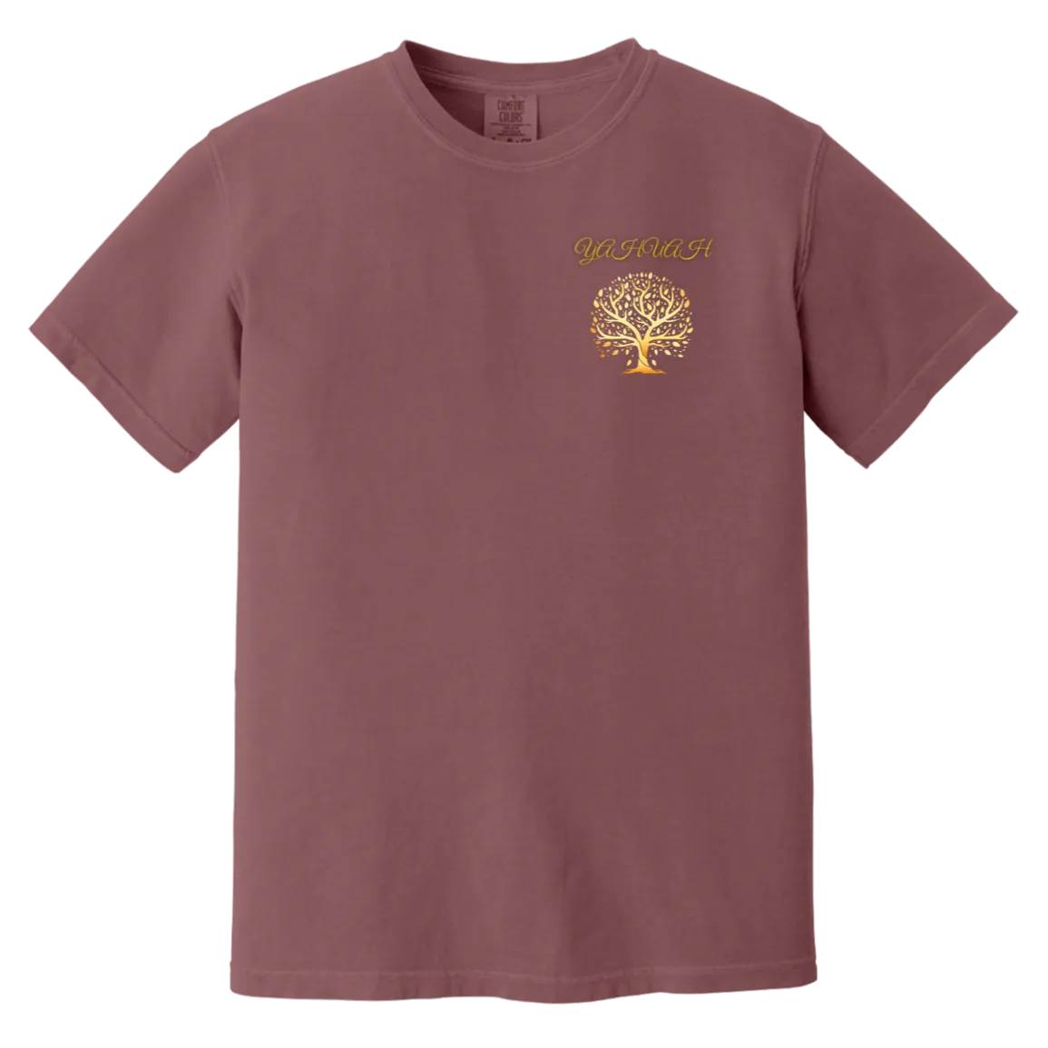 Yahuah-Tree of Life 01 Men's Designer Heavyweight Garment Dyed T-shirt (7 colors)